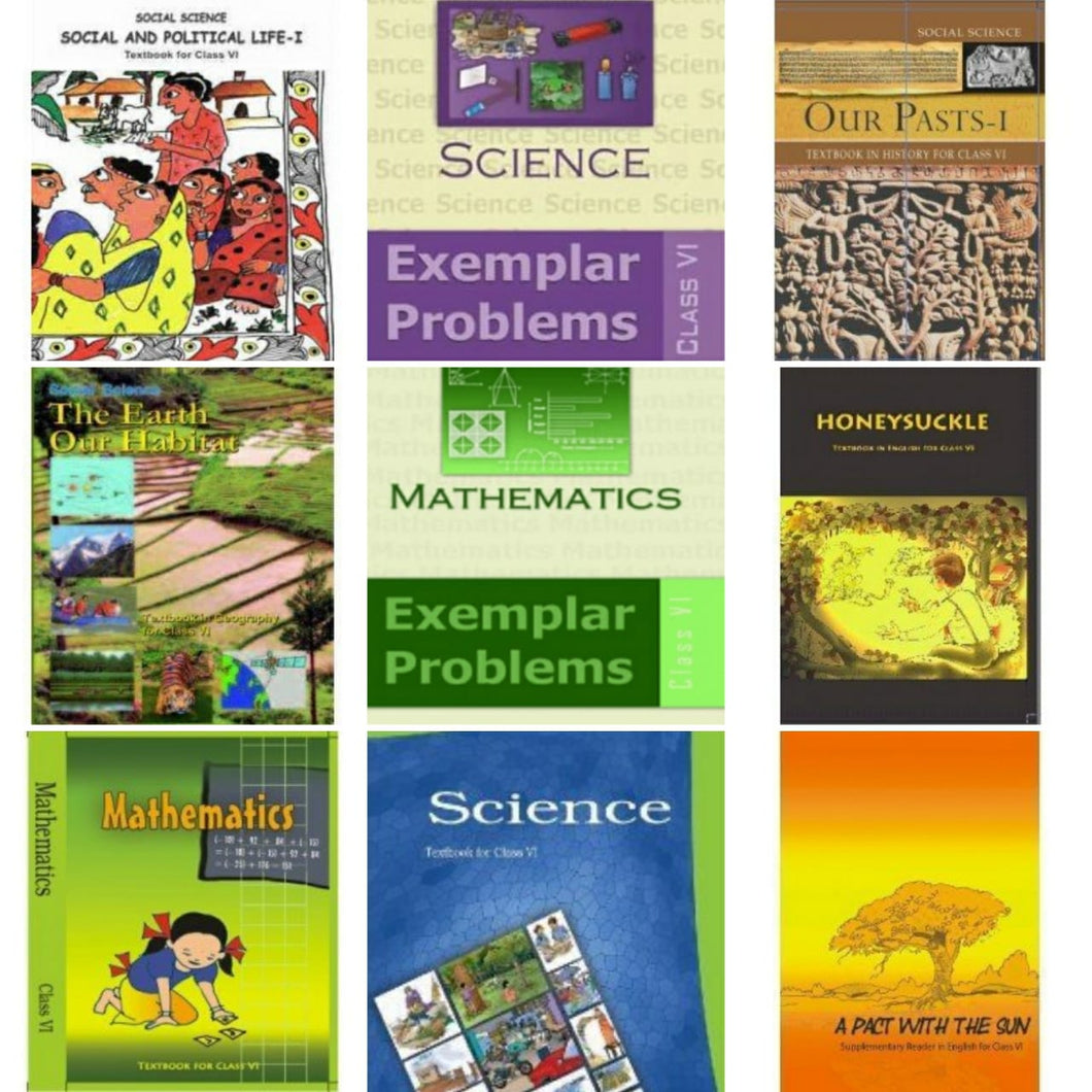 NCERT Complete Books Set + Exemplars for Class -6 (English Medium) - Latest edition as per NCERT/CBSE