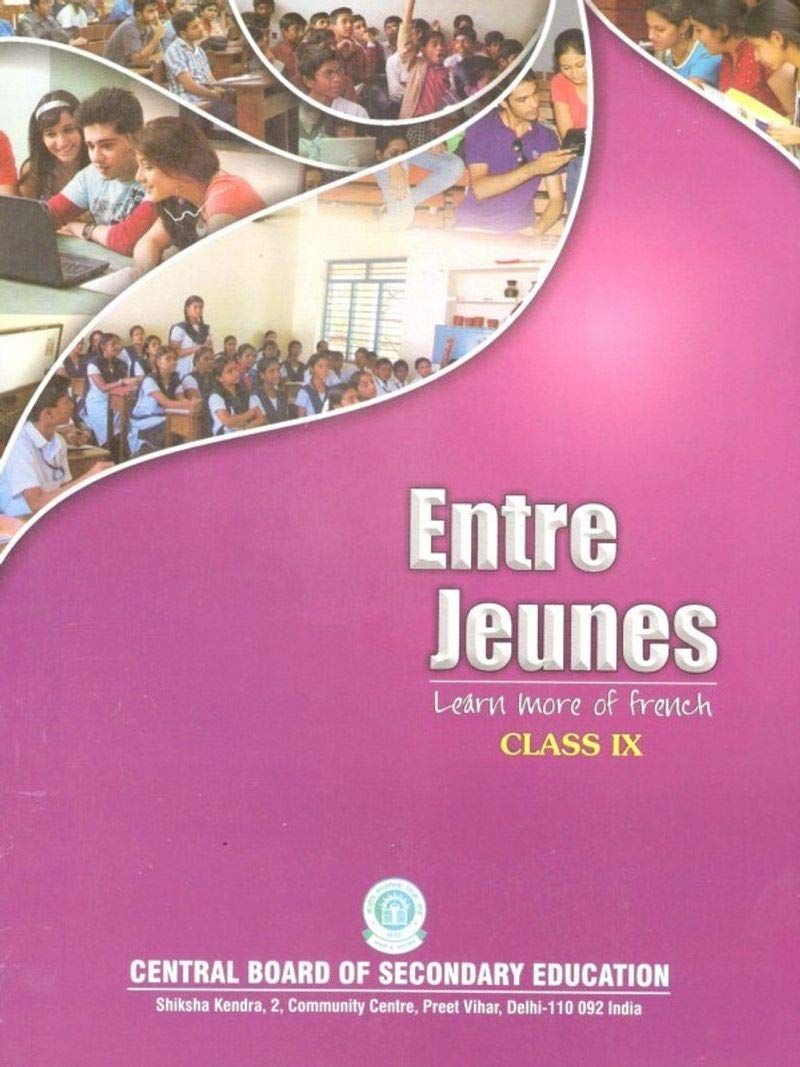 Entre Jeunes French CBSE  book for Class 9